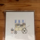 Hand Illustrated Flower Cart Card