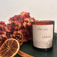 Rustic Handmade Candle - Ember| Cosy, Woodland Nature Scent in Amber Glass Pot