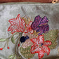 Mini Velvet Hand Embroidered Pouch – Cockatoo (Sage)