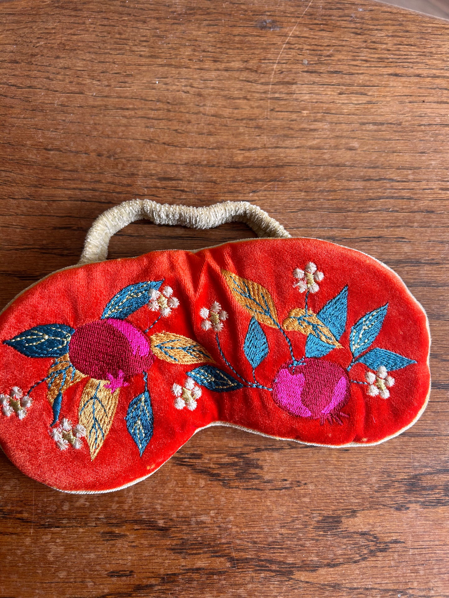 Luxury Lavender Velvet Eye Mask – Tangerine