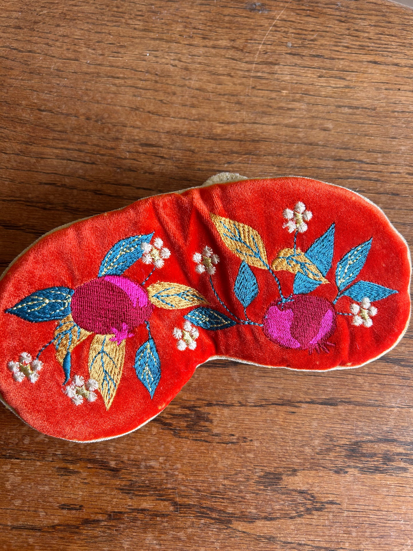 Luxury Lavender Velvet Eye Mask – Tangerine