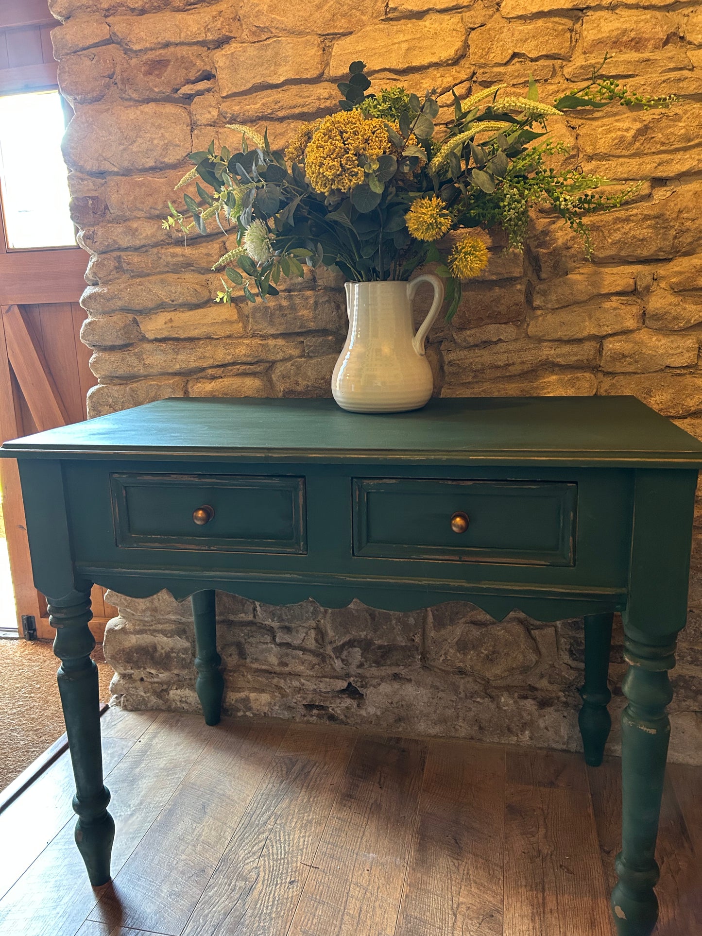 Country House Sideboard in Amsterdam Green| Hand Painted Vintage Sideboard