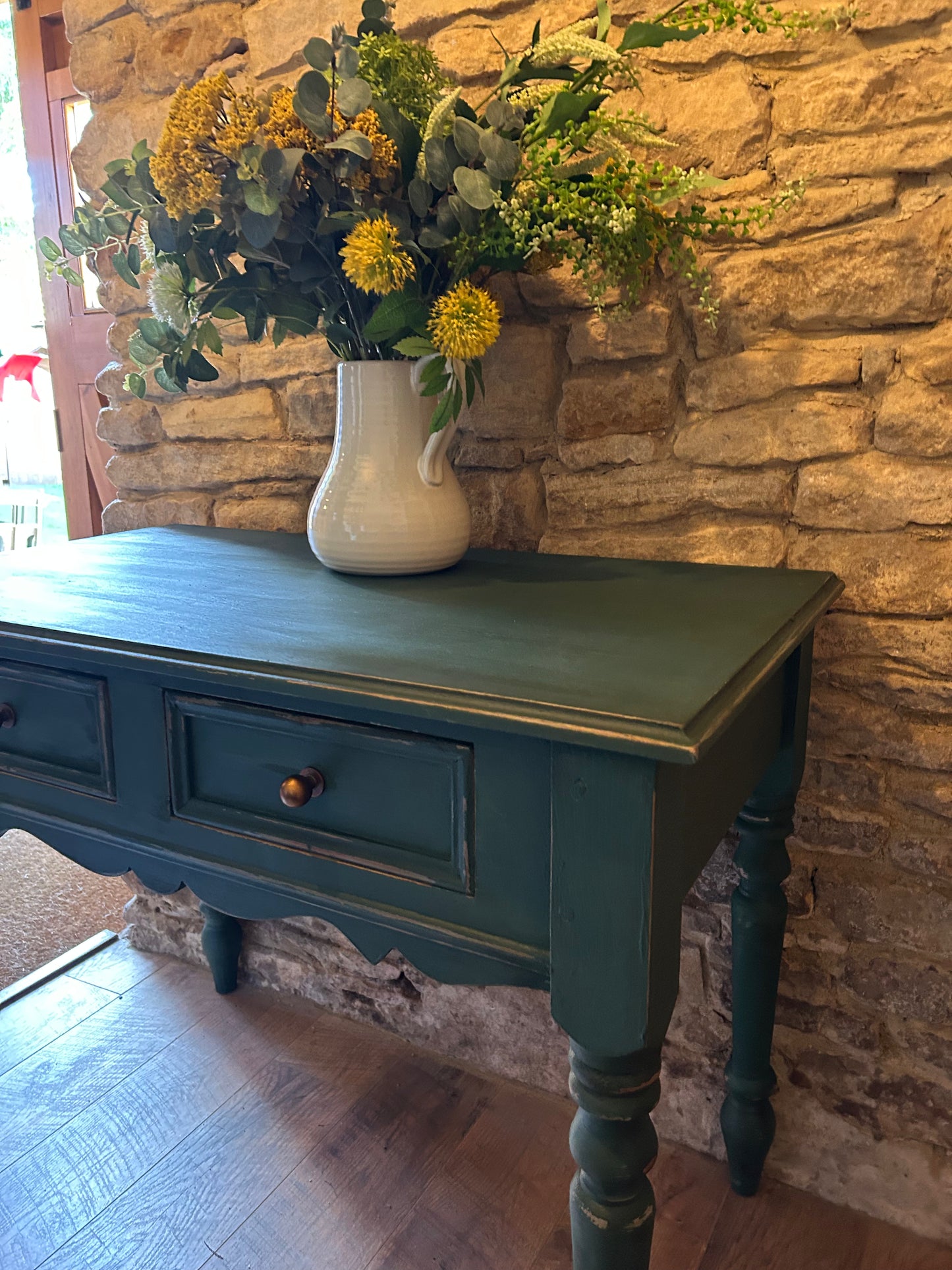 Country House Sideboard in Amsterdam Green| Hand Painted Vintage Sideboard