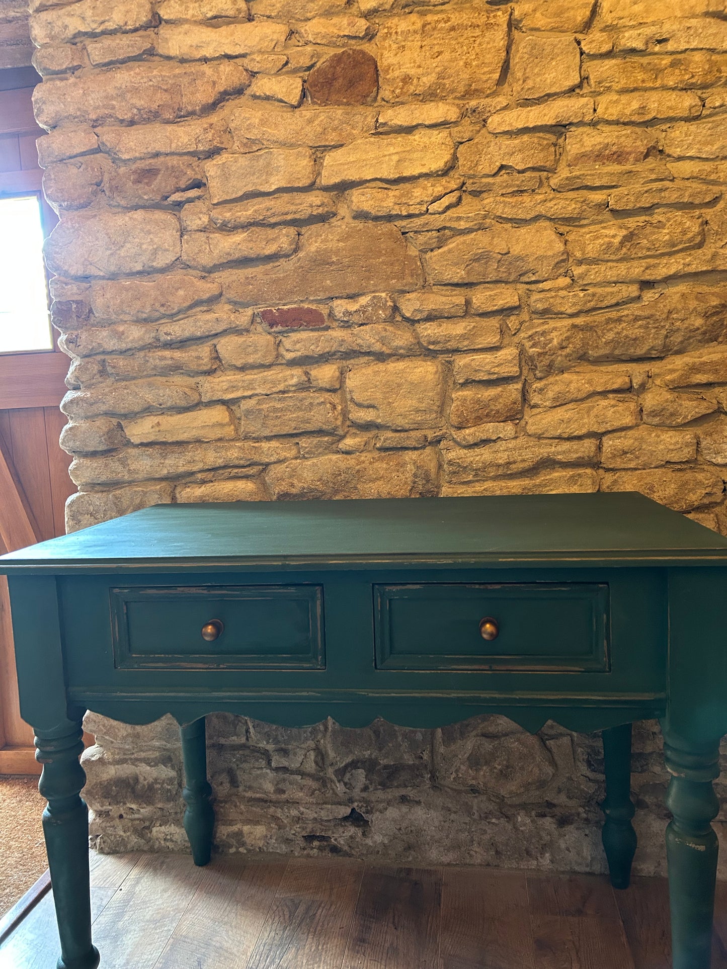 Country House Sideboard in Amsterdam Green| Hand Painted Vintage Sideboard