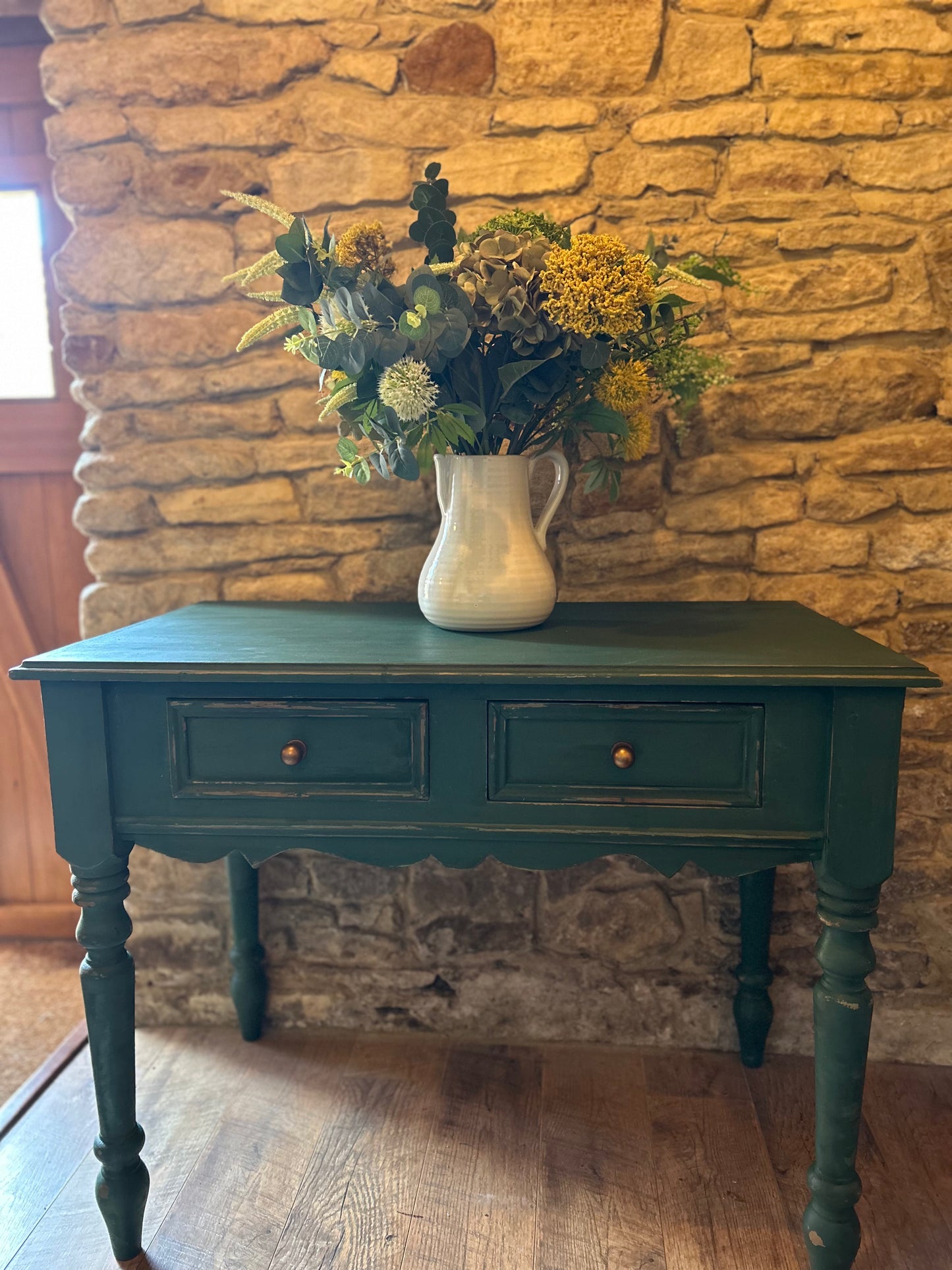 Country House Sideboard in Amsterdam Green| Hand Painted Vintage Sideboard