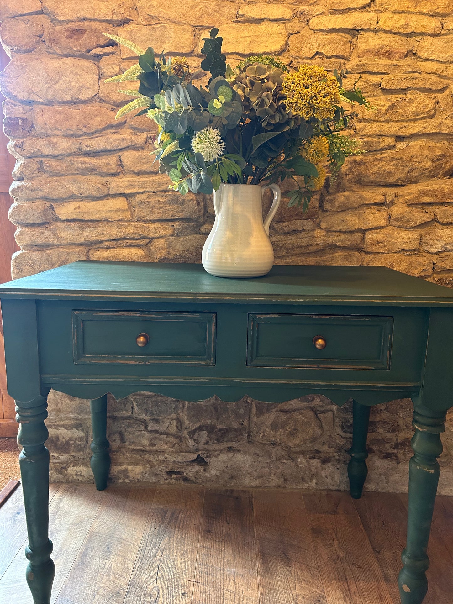 Country House Sideboard in Amsterdam Green| Hand Painted Vintage Sideboard