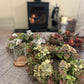 Green Hydrangea & Eucalyptus Table Centre with Candle