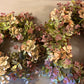 Green Hydrangea & Eucalyptus Table Centre with Candle
