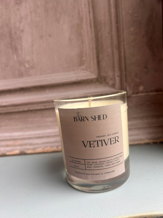 Vetiver Glass Candle
