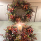 Autumn Hydrangea & Eucalyptus Artificial Wreath and Table Centre Bundle