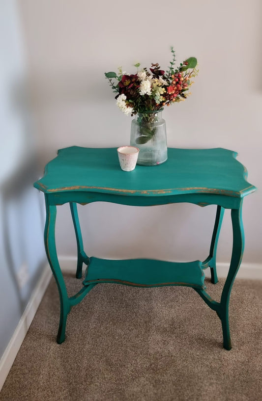 Hand Painted Green Table