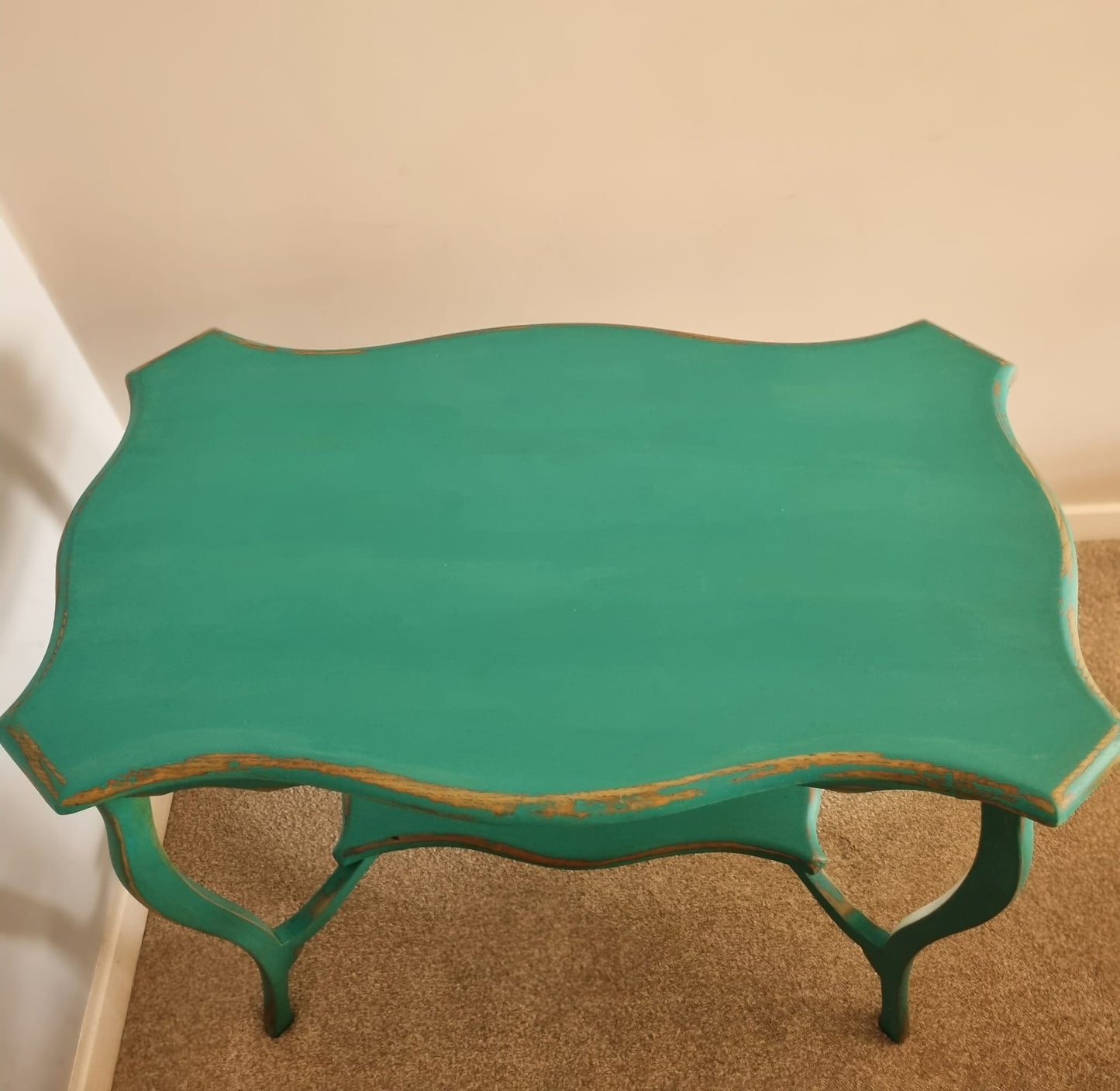 Hand Painted Green Table