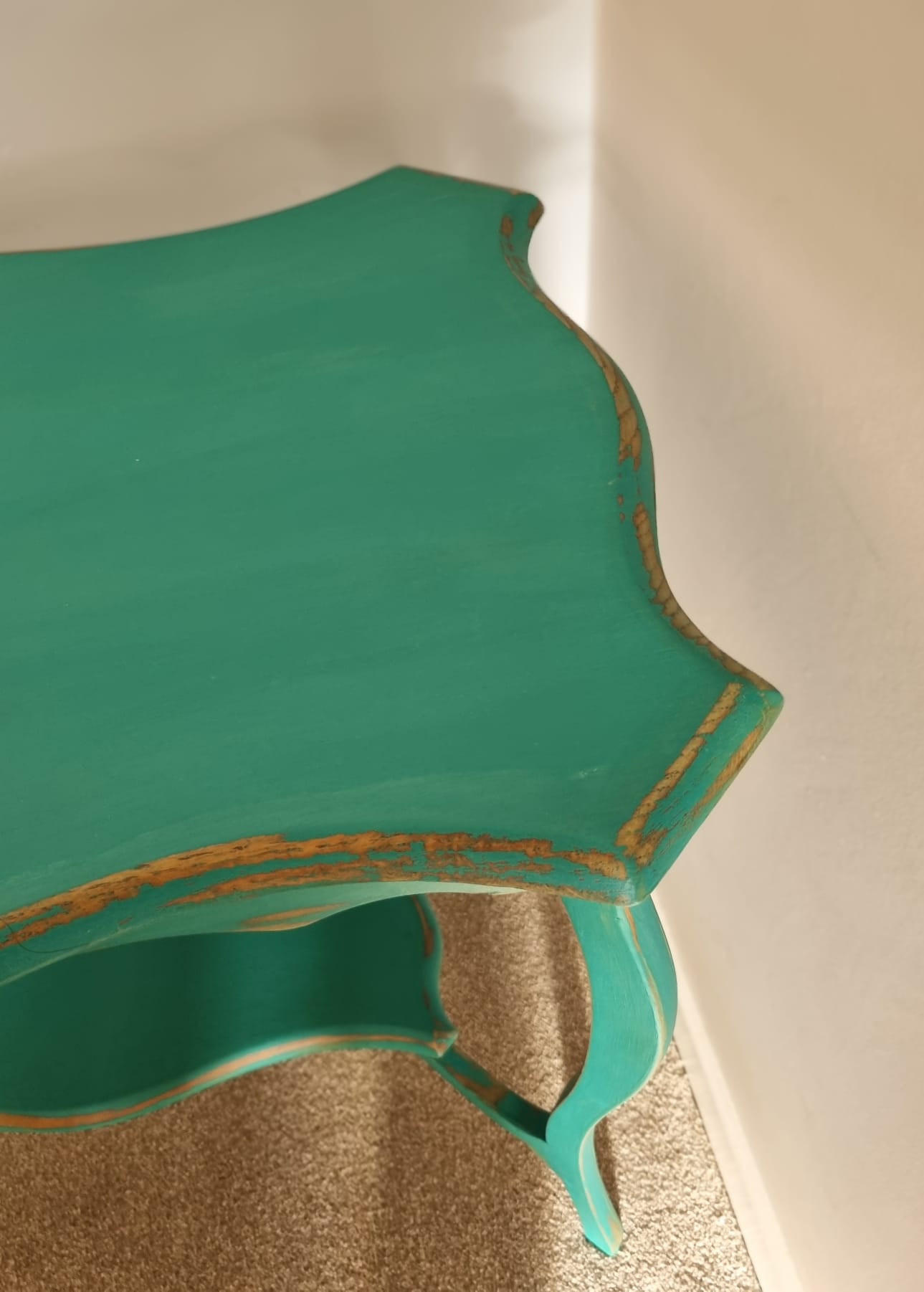 Hand Painted Green Table