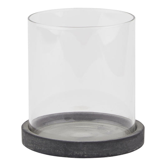 Small Grey Hurricane Lantern