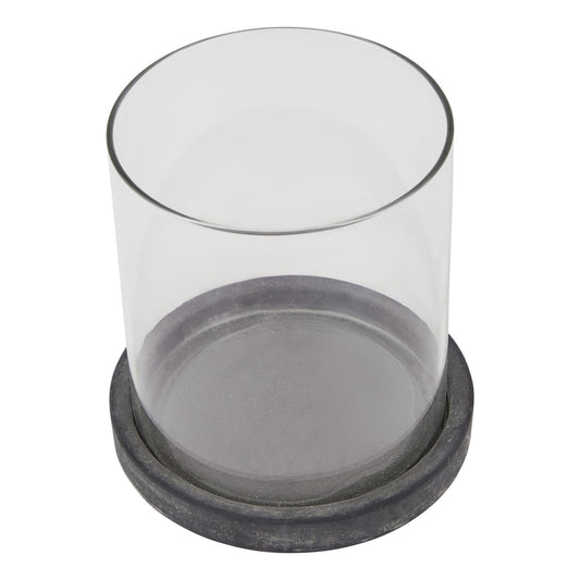 Small Grey Hurricane Lantern