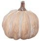 Carved Wood Effect Pumpkin