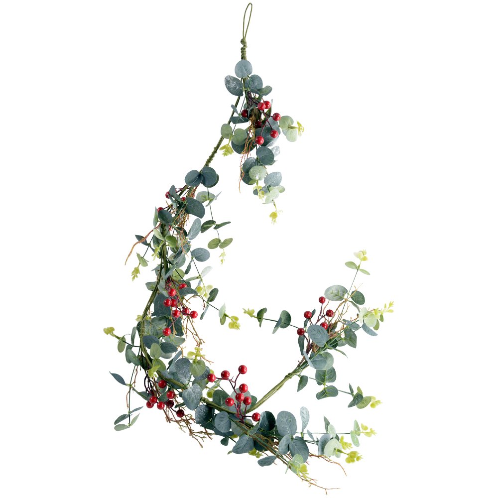 Red Berry & Eucalyptus Garland is - The Barn Shed