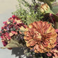 Winter Faux Flower Arrangement-Burnt Orange -Hydrangea, Winter Berry and Daliah
