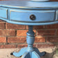 Blue Round Hand Painted Coffee Table