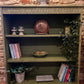 Country Refurbished Bookcase in Olive - The Barn Shed