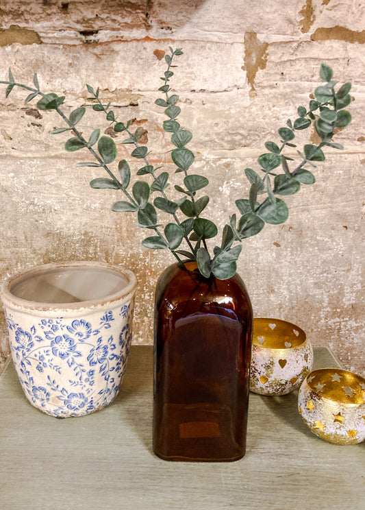Floral Blue Planter 