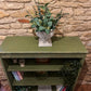 Country Refurbished Bookcase in Olive - The Barn Shed