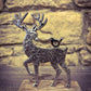 Metal Stag on Block - The Barn Shed