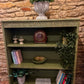 Country Refurbished Bookcase in Olive - The Barn Shed