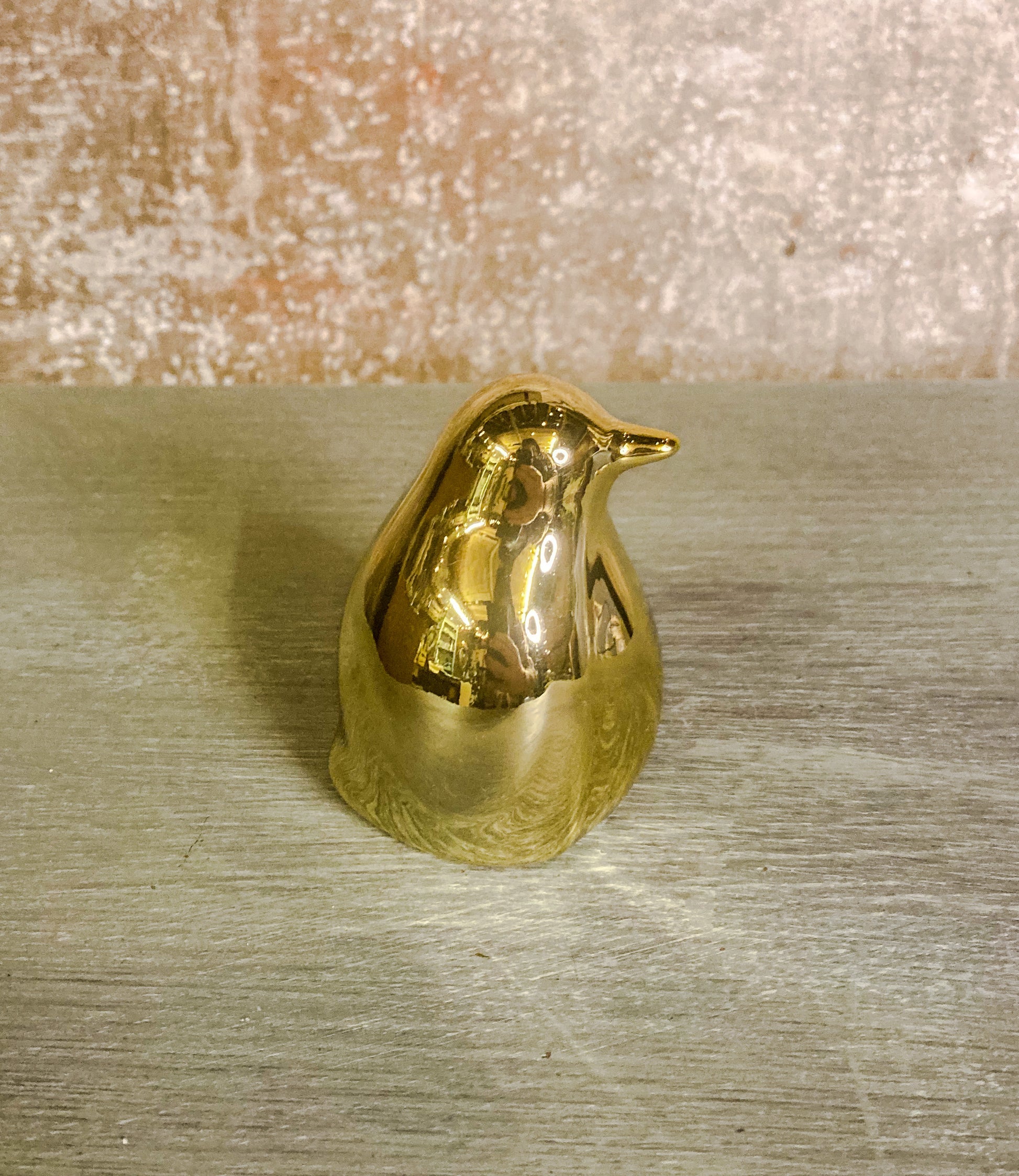 Gold Ceramic Penguins