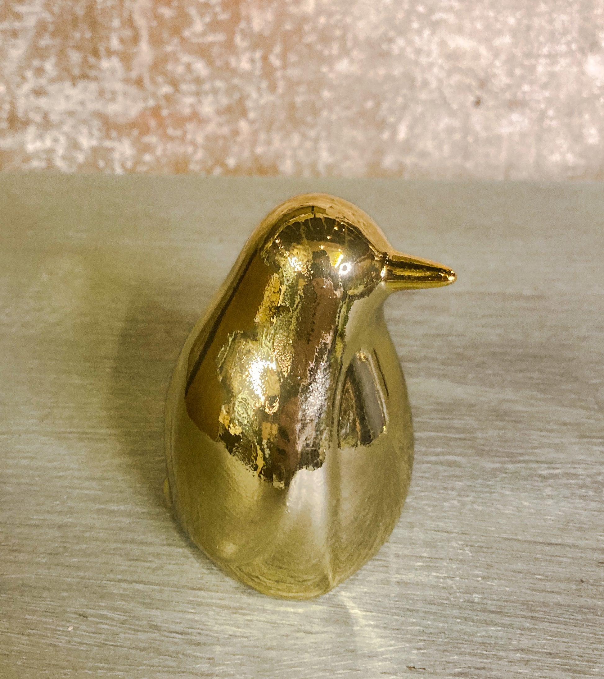 Gold Ceramic Penguins